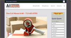 Desktop Screenshot of a-1professionalmovers.com